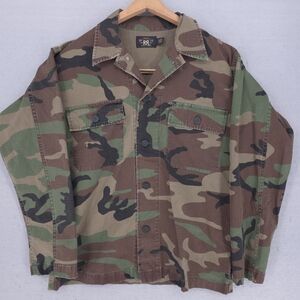 Ralph Lauren RRL Woodland Camo Military Field Jacket - Green/Brown/Black